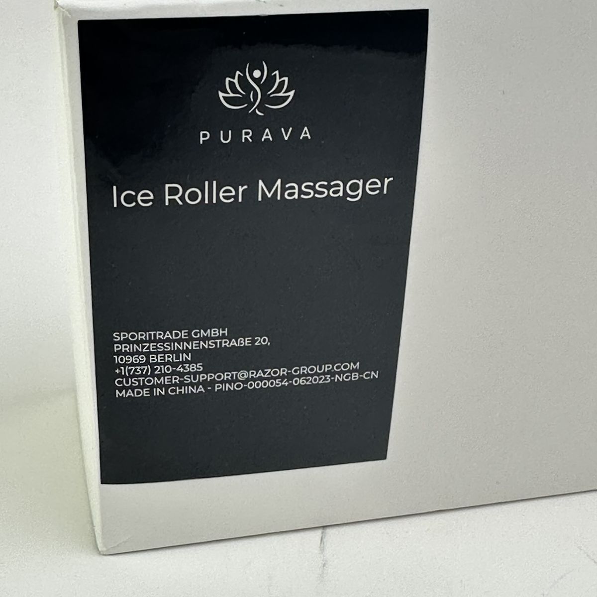 PURAVA Ice Roller & Wireless Earbuds Set — Sleek & Soothing