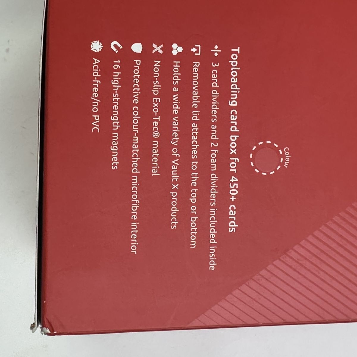 Red DDR5 Card Box – Holds 450+ Cards, Tech-Inspired Design