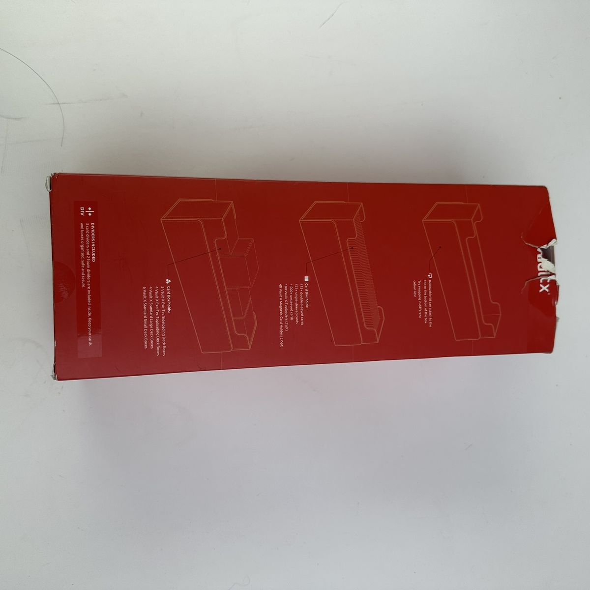 Worn Card Board Storage Box &